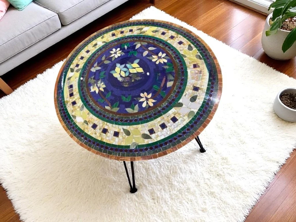 Patio Round Coffee Table Handmade Furniture 